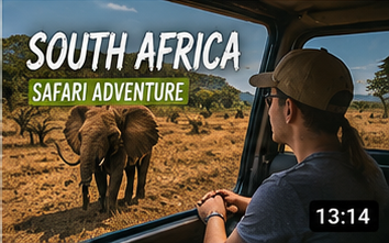 Safari en Sudafrica: elefantes a metros del auto