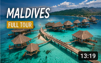 Maldivas: tour completo por villas sobre el agua