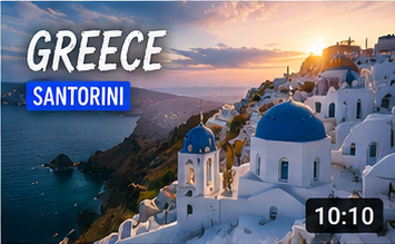 Grecia: atardecer en Santorini